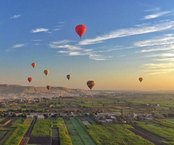 From Cairo: Luxor & Hot Air Balloon Private Trip by Plane
