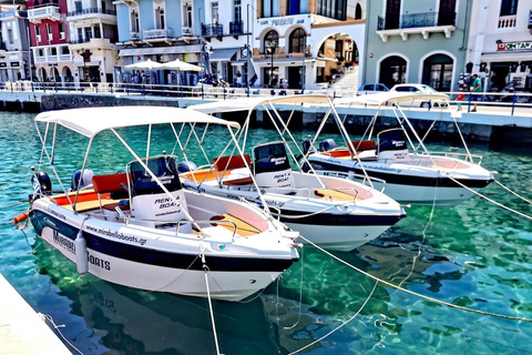 Agios Nikolaos: vistrip Mirabello BayMotorboot | Agios Nikolaos: visreis in de baai van Mirabello