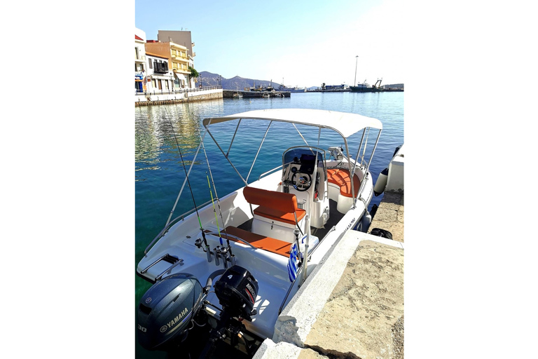 Agios Nikolaos: vistrip Mirabello BayMotorboot | Agios Nikolaos: visreis in de baai van Mirabello