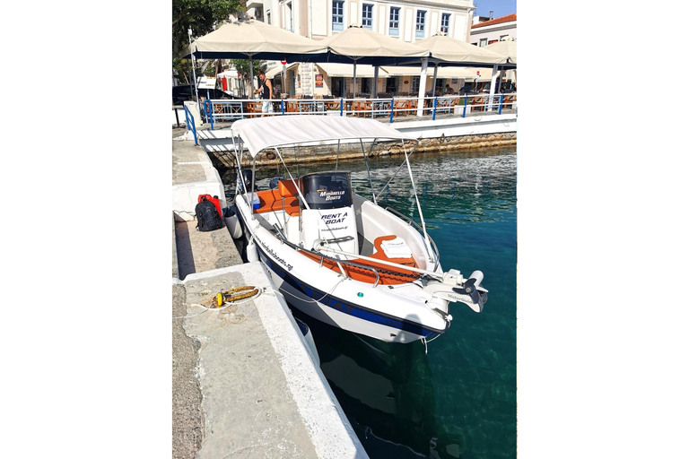 Agios Nikolaos: Mirabello Bay AngelausflugMotorboot | Agios Nikolaos: Angelausflug in der Mirabello-Bucht