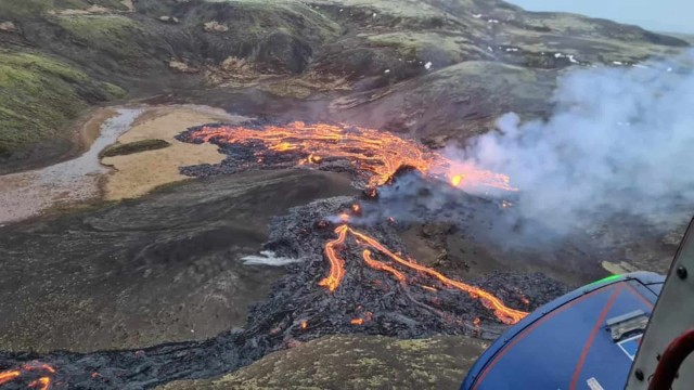 Van Reykjavik: Fagradalsfjall-vulkaanhelikoptervlucht