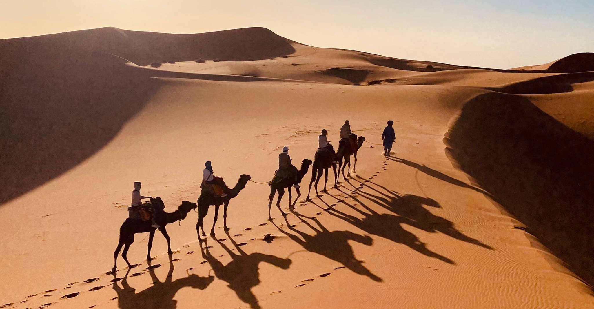 From Merzouga, Overnight Camel Trek over Erg Chebbi Dunes - Housity