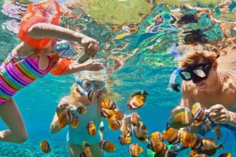 Bali: Blue Lagoon Snorkeling &amp; Waterfall Tour with LunchBlue Lagoon Snorkeling and Rafting Adventure