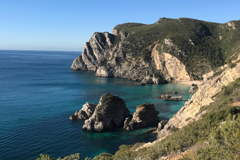 From Lisbon: Arrabida Park Small Group Kayak TourTour with Transportation from Lisbon