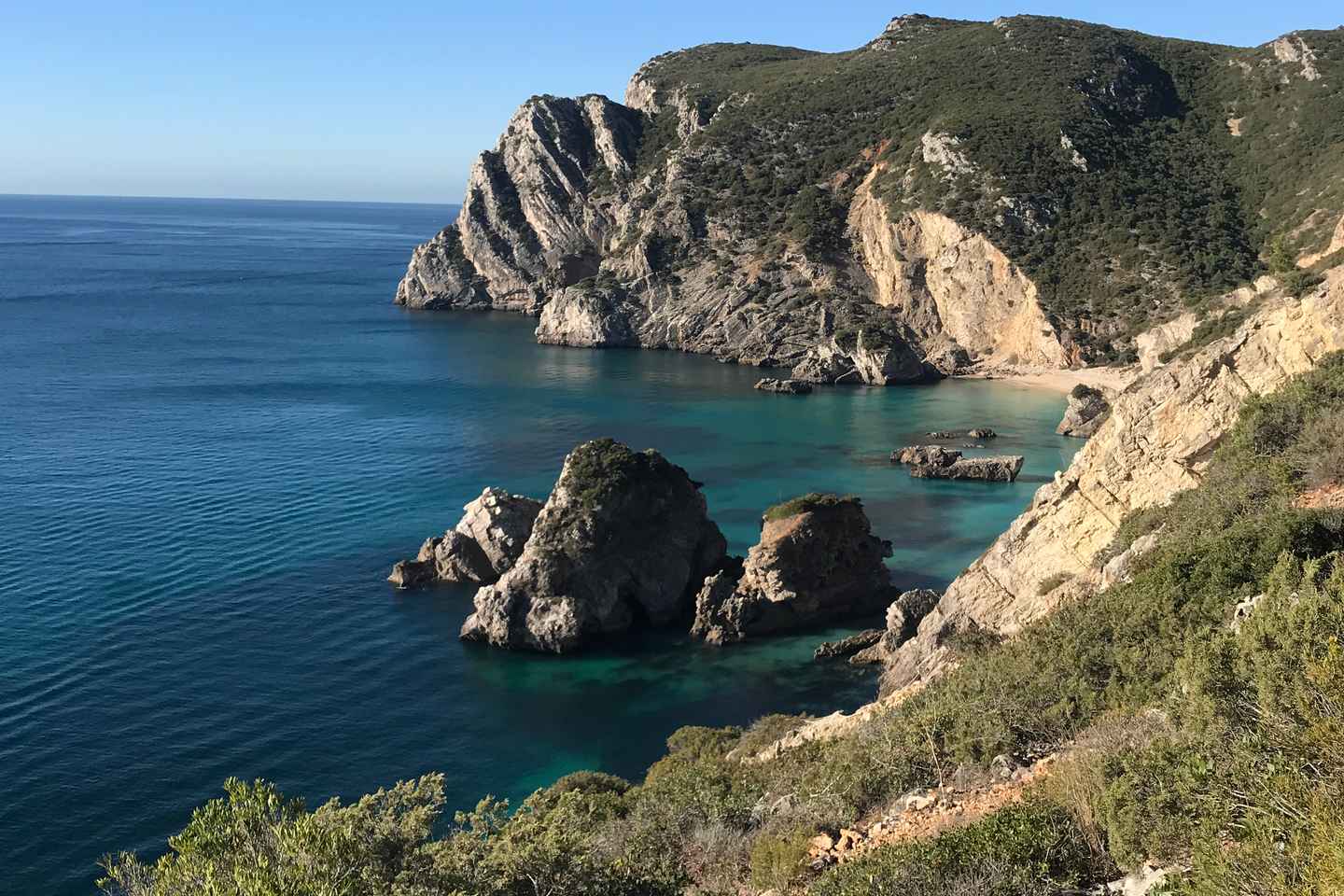 Kajaksigling í Arrábida þjóðgarði frá Lissabon