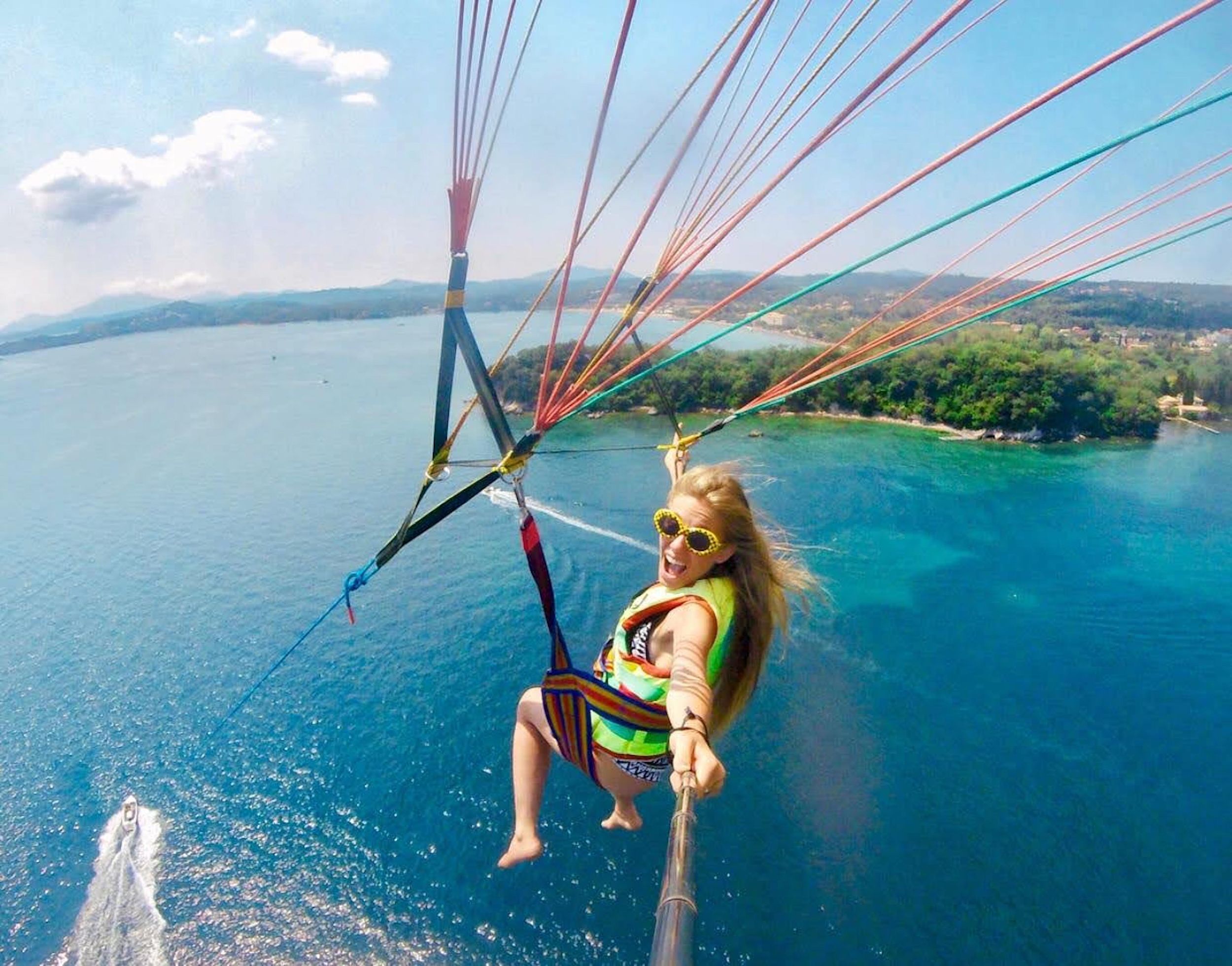 Korfu: Parasailing-Abenteuer in der Nähe von Korfu-Stadt
