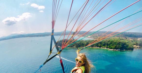 Corfu: Solo or Tandem Parasailing Near Corfu Town