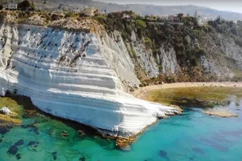 San Leone: Tour privato in barca della Scala dei Turchi con aperitivo