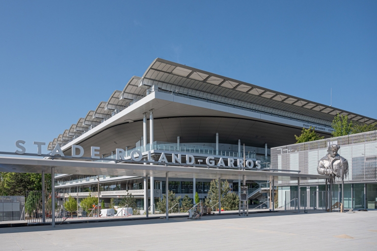 París: visita guiada entre bastidores del estadio de Roland-GarrosTour guiado francés del estadio de Roland-Garros