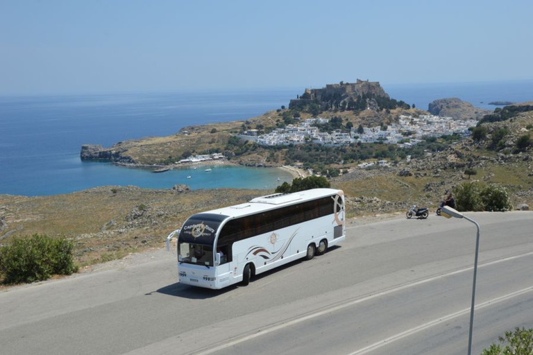 Rhodes: Lindos Express By Bus By Day or By Evening Rhodes: Lindos Express By Day with Hotel Transfer