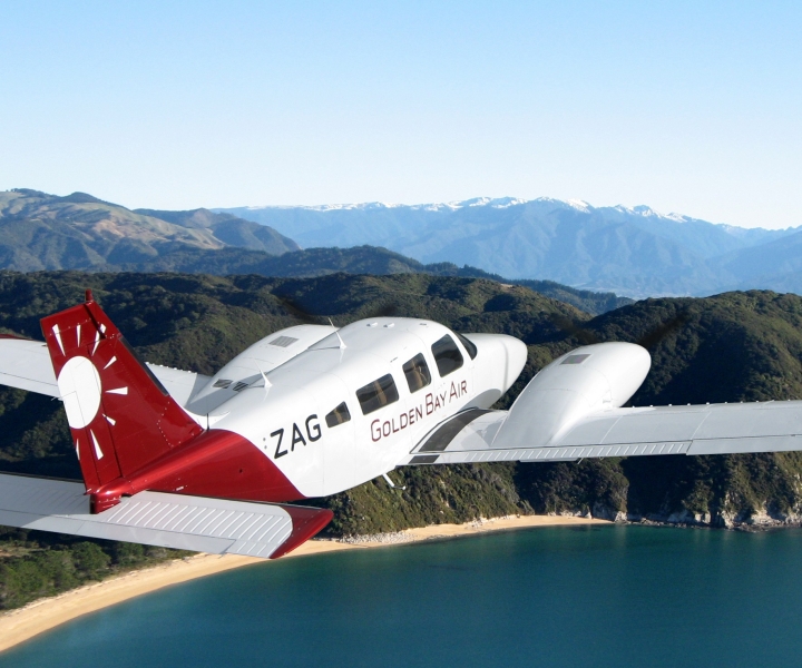 Nelson : Excursion d'une journée de croisière et de vol Abel Tasman