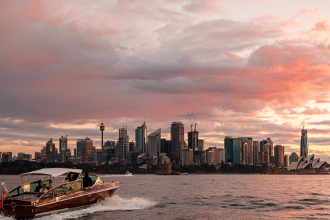 Sydney: Private Sunset Cruise mit Wein für bis zu 6 GästeSydney: Private Sonnenuntergangs-Kreuzfahrt mit Wein- und Käseteller