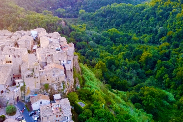 From Rome: Private Tour of Calcata & Bomarzo Thermal Baths