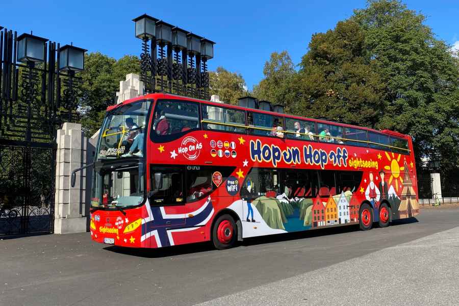 Oslo: 24 oder 48 Stunden Hop-On Hop-Off Sightseeing Bus Ticket. Foto: GetYourGuide