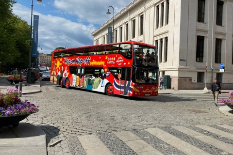 Oslo: Billete de 24 ó 48 horas para el autobús turístico Hop-On Hop-OffBillete de autobús Hop-On Hop-Off de 24 horas de Oslo