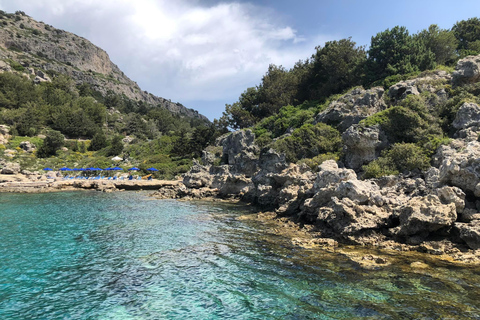 Faliraki: Viaje en barco a las bahías de Ladiko, Traganou y Antony Quinn