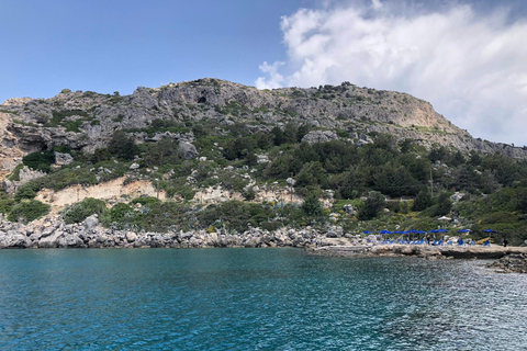 Faliraki: Viaje en barco a las bahías de Ladiko, Traganou y Antony Quinn