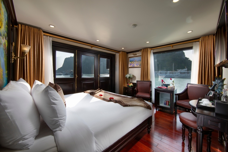 Ha Long Bay: 3-Day Cruise with Guide, Kayaking, and Meals 3-Day Ha Long Bay Luxury Cruise, Cave, Guide, Kayaking, Swim
