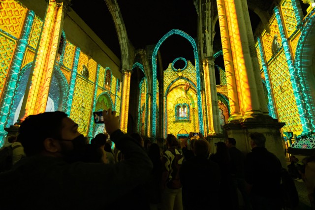 Visit Lisbon "Lisbon Under the Stars" at Carmo Convent Show Entry in Lisboa