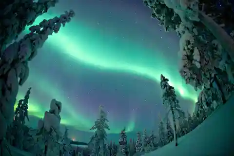 Rovaniemi: Excursión a la Aurora Boreal con motos de nieve eléctricas