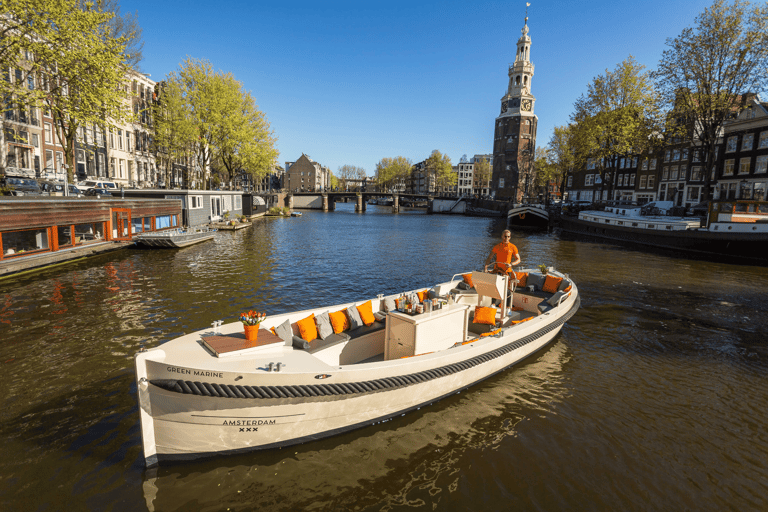 Amsterdam : Croisière sur les canaux en allemand avec boissons illimitéesCroisière sur le canal partagé