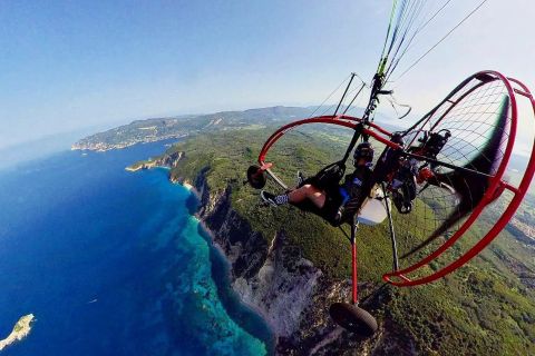 Vatos: Paramotor Flight over Corfu's Western Coastline