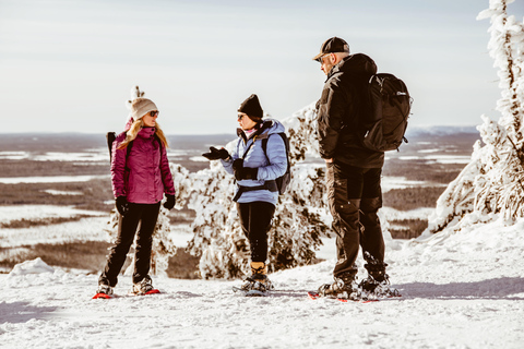 Levi: Snowshoeing Tour to Santa's Cabin with Sausage BBQ