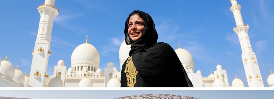Fra Dubai: Heldagstur til Abu Dhabi med Louvre og moské