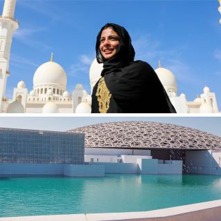 Ab Dubai: Tagesausflug nach Abu Dhabi mit Louvre & Moschee