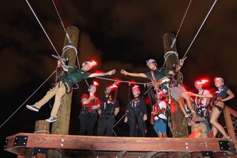 Oahu: Night-Time Aerial Adventure with Campfire S'mores