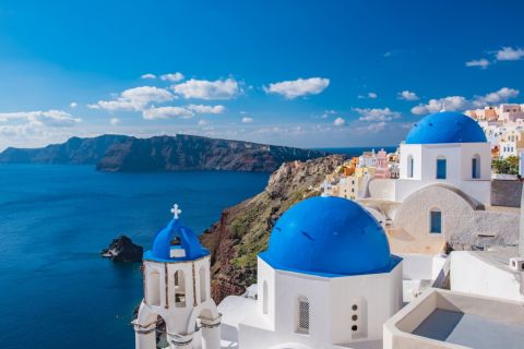 From Heraklion: Santorini Guided Tour with Hotel Pickup