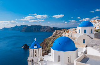 Ab Heraklion/Kreta: Geführte Tagestour zur Insel Santorin