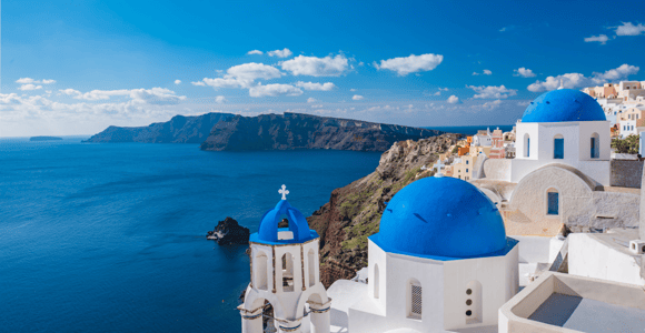 Ab Heraklion/Kreta: Geführte Tagestour zur Insel Santorin
