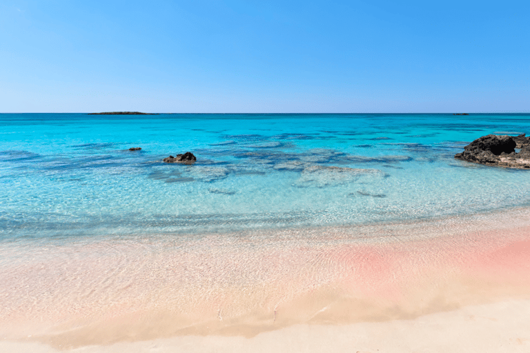 Depuis la Crète : excursion d'une journée à Elafonisi avec prise en charge incluseDepuis la Crète : excursion d'une journée sur l'île d'Elafonissi