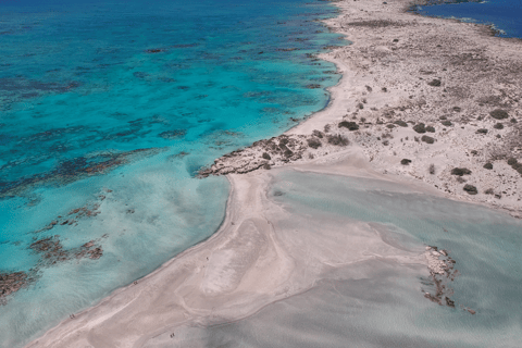 Depuis la Crète : excursion d'une journée à Elafonisi avec prise en charge incluseDepuis la Crète : excursion d'une journée sur l'île d'Elafonissi