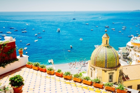 Naples ou Sorrente : croisière touristique Positano et AmalfiDépart du port de Castellammare di Stabia