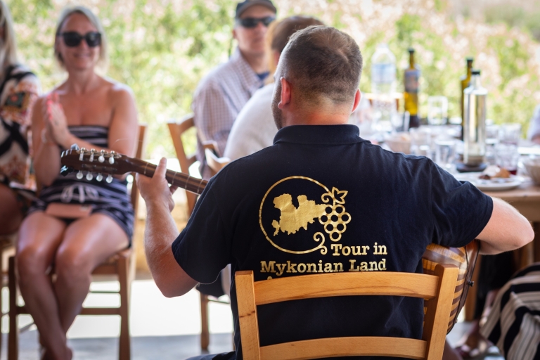 Mykonos: Winery Vineyard Experience met eten en wijnproeven
