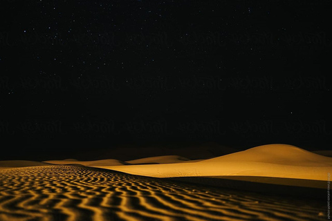 Doha: Night desert safari sea line, inland sea & camel ride Standard Option