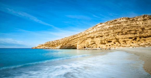 Iraklio: Matala-Strand, Hippie-Höhlen & Odigitria-Kloster