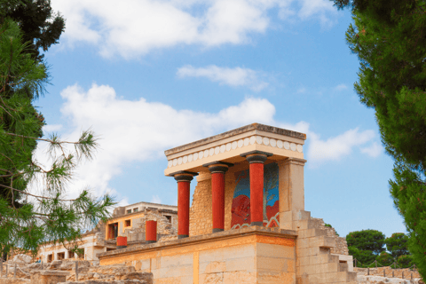 Heraklion: Knossos y visita guiada arqueológica del centro de la ciudad