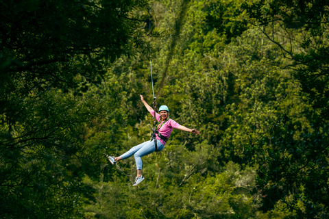 Chutes d'Okere : Expérience de tyrolienne au-dessus des chutes d'eau