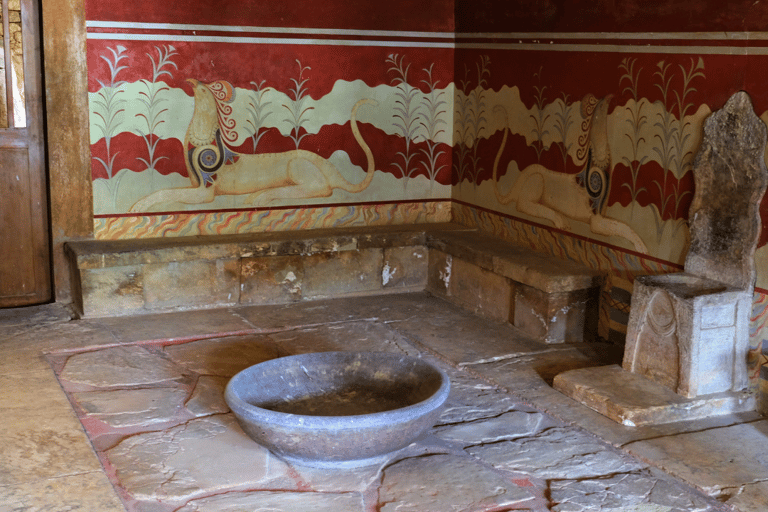 Depuis Héraklion: excursion guidée d'une journée à Knossos et à la grotte de Psychro