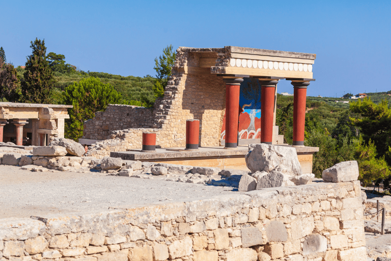 Depuis Héraklion: excursion guidée d'une journée à Knossos et à la grotte de Psychro