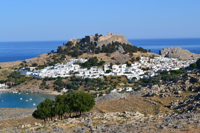 Visit From Rhodes Lindos and 7 Springs Valley Bus Tour in Lindos