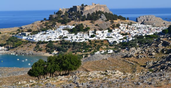 From Rhodes: Lindos and 7 Springs Valley Bus Tour