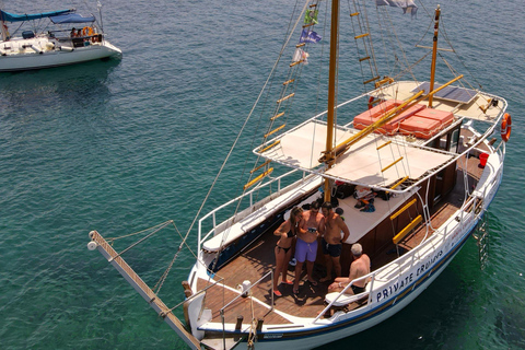 From Chania: Private Cruise to Agioi Theodoroi & Lazaretta