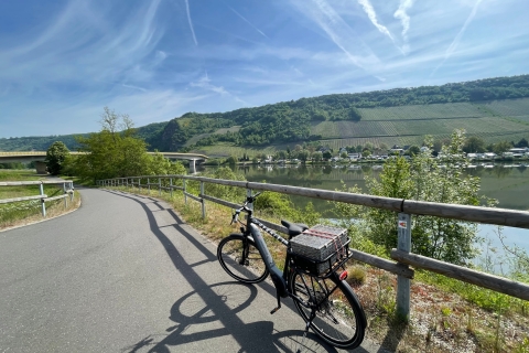 Moselle : Tour en bateau et à vélo avec pique-nique et dégustation de vinCochem : Tour en vélo et en bateau avec pique-nique et dégustation de vin