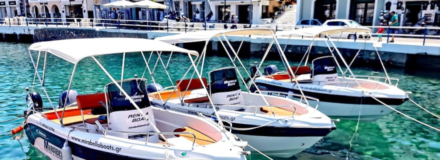 Agios Nikolaos : Location de bateaux à moteur ou de bateaux rapides