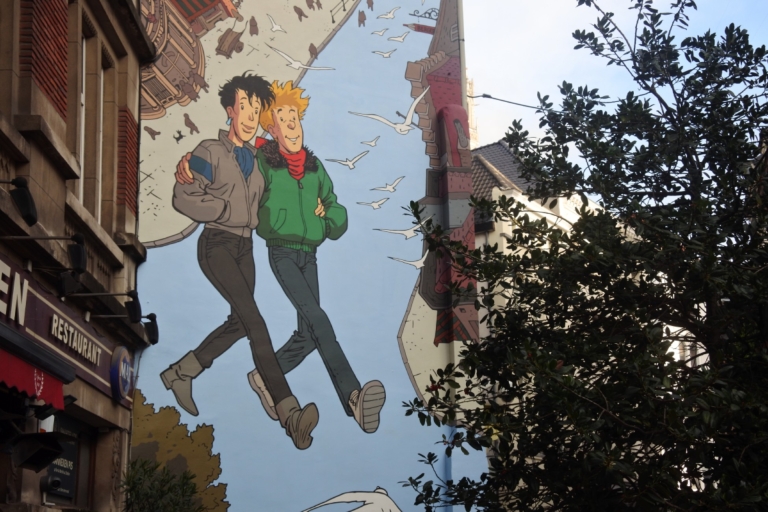 Bruxelles: visite à pied en espagnol à travers la bande dessinée