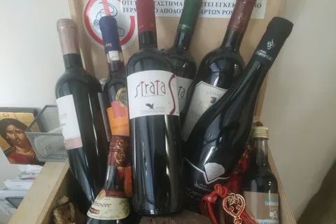Héraklion : Excursion en écovélo avec dégustation de vin